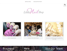 Tablet Screenshot of littlenailshop.com